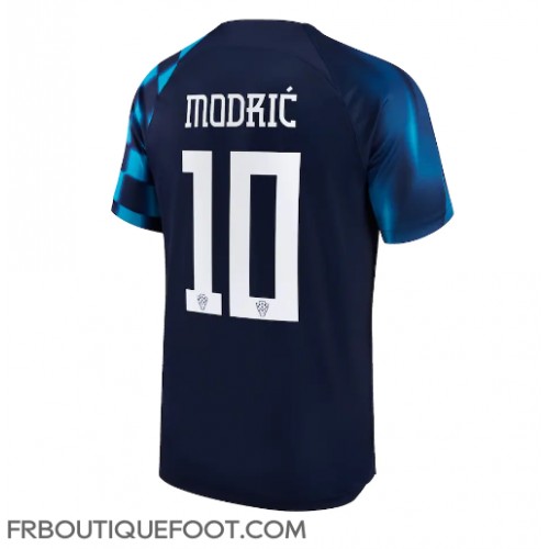 Maillot de foot Croatie Luka Modric #10 Extérieur vêtements Monde 2022 Manches Courtes